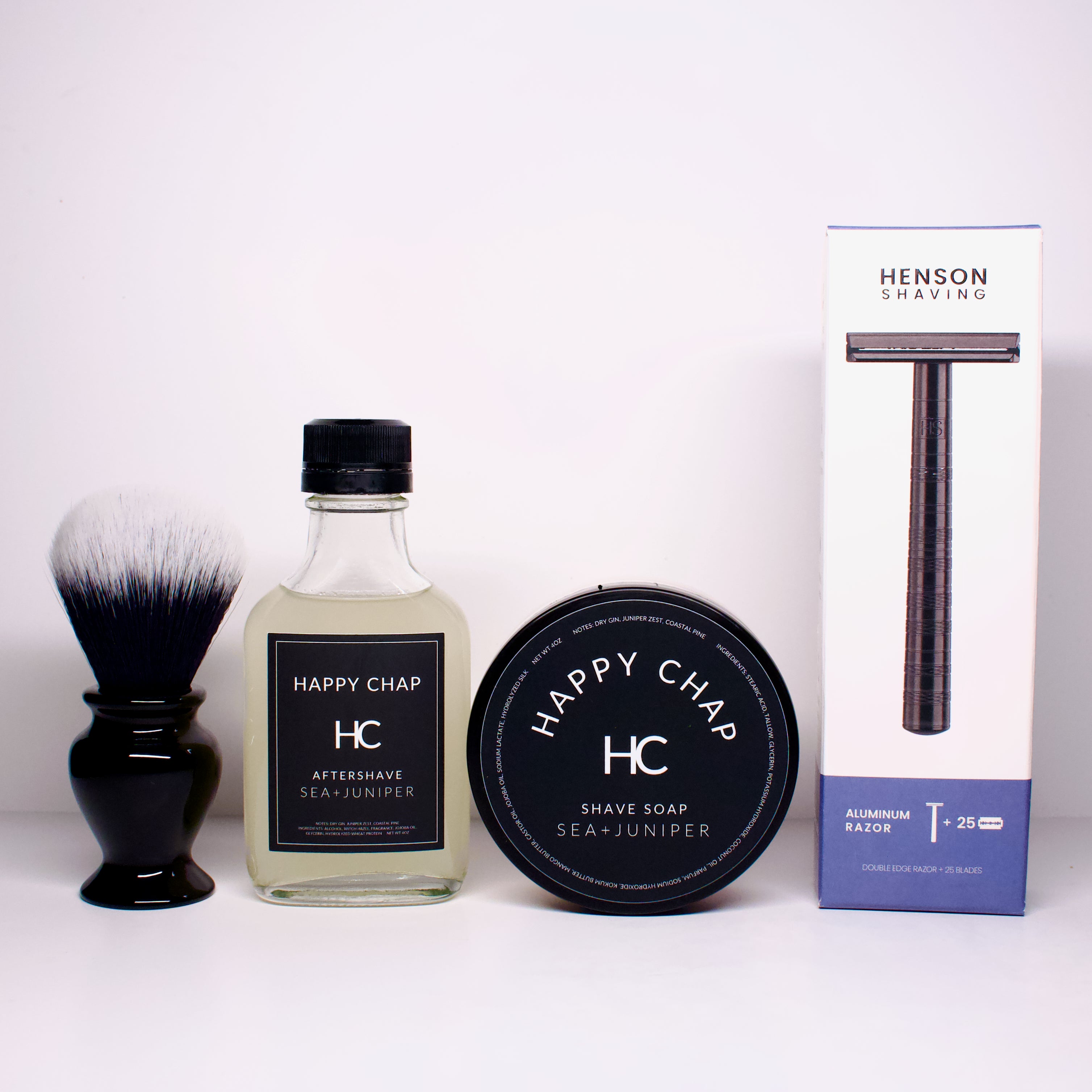 ULTIMATE WET SHAVING KIT - SEA+JUNIPER – HAPPY CHAP