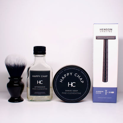ULTIMATE WET SHAVING KIT - PINE+CLEMENTINE
